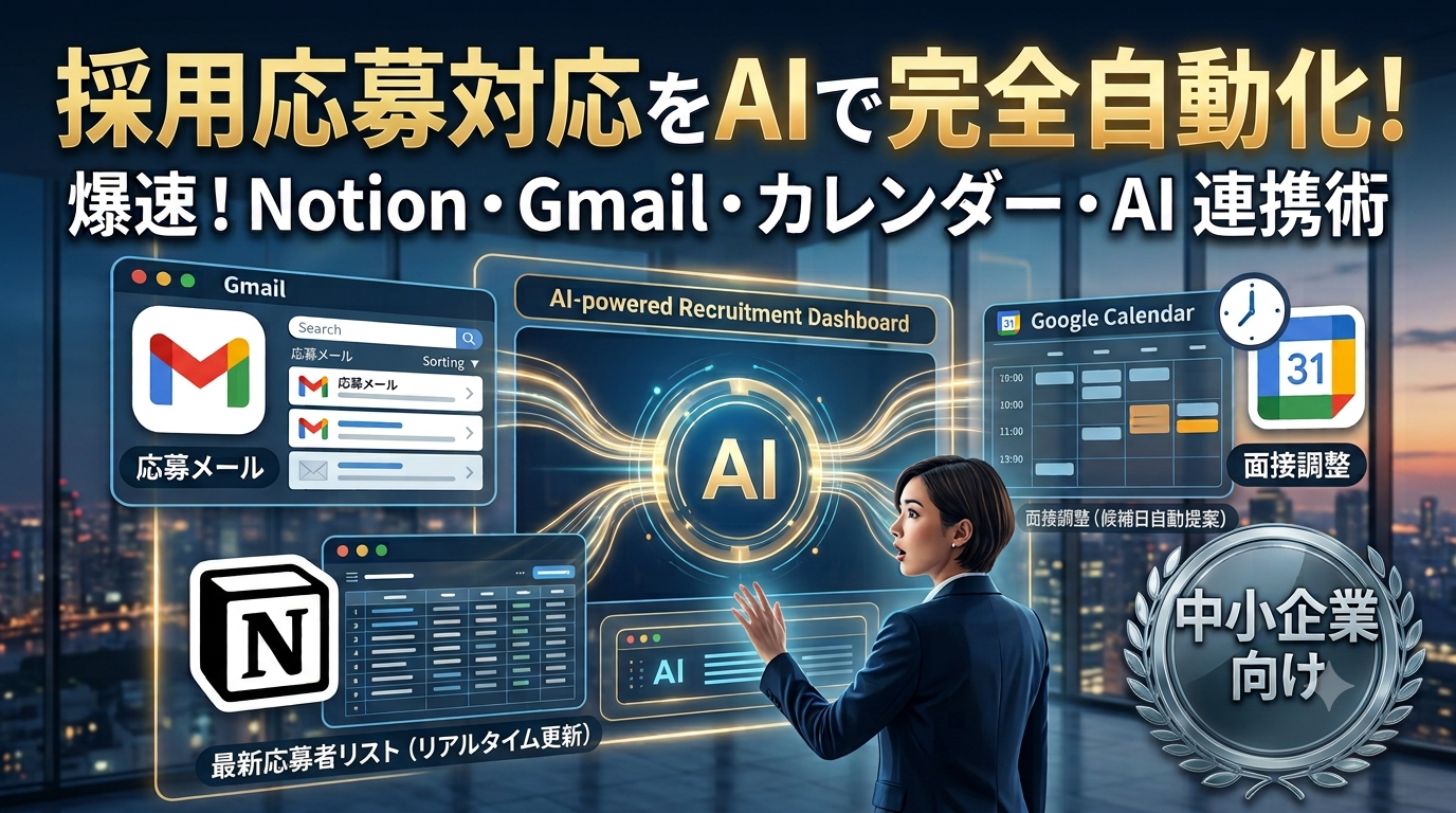 採用応募対応を効率化するツールを作る